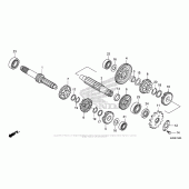Схема вузла: Трансмісія для Honda CRF125 CRF125F