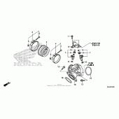 Схема вузла: Inlet manifold для Honda VT750 Shadow Aero