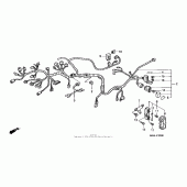 Схема узла: Жгут проводки (1) для Honda ST1100 Pan-European