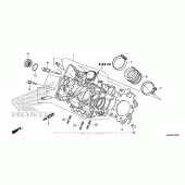 Схема узла: Головка цилиндра для Honda NC700