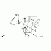 Схема вузла: Ліва кришка картера для Honda XL1000V Varadero