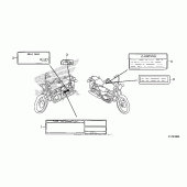 Схема вузла: Інформаційні наклейки для Honda CMX250 Rebel