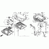 Схема вузла: Повітряний фільтр для Honda GL1500 Gold Wing Special Edition