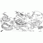 Схема узла: Воздушный фильтр для Honda CBR1000 CBR1000RR Fireblade
