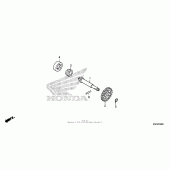 Схема вузла: Масляний насос для Honda CRF150 CRF150RB