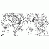 Схема узла: Нижний обтекатель для Honda ST1300 Pan-European