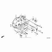 Схема вузла: Left crankcase cover (1) для Honda VT750 Shadow Aero