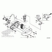 Схема узла: Воздушный фильтр для Honda VT750 Shadow Aero