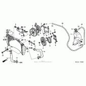 Схема узла: Радиатор для Honda ST1300 Pan-European