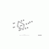 Схема вузла: Chrome billet license plate frame (v design) для Honda VTX1300