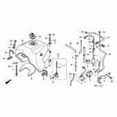 Схема вузла: Паливний бак для Honda XL1000V Varadero