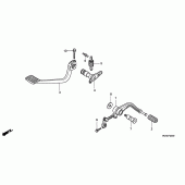 Схема узла: Педаль(Лапка) для Honda GL1800 Gold Wing