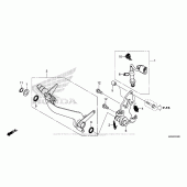Схема вузла: Лапка гальма для Honda NC700