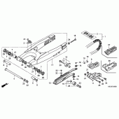 Схема узла: Задний рычаг (Маятник) для Honda CRF250 CRF250X