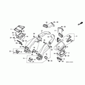 Схема узла: Air duct для Honda GL1500 Gold Wing Special Edition