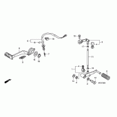 Схема вузла: Педаль (Лапка) для Honda CB600F Hornet