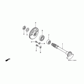 Схема вузла: Балансир для Honda CRF450 CRF450X