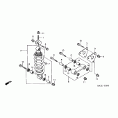 Схема узла: Задняя подвеска для Honda CBR1100XX Blackbird