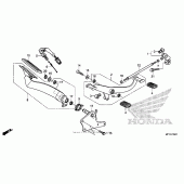 Схема узла: Pedal (2) для Honda VT1300 Interstate