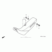 Схема вузла: Сидіння для Honda XR400