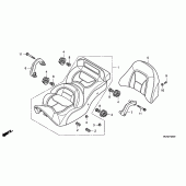 Схема узла: Сиденье для Honda GL1800 Gold Wing