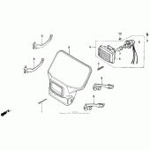 Схема узла: Фара для Honda XR600