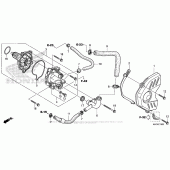 Схема вузла: Водяний насос для Honda CBR600