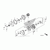 Схема вузла: Масляний насос для Honda CRF230 CRF230M