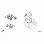 Схема вузла: Комплект прокладок А для Honda CRF450 CRF450R