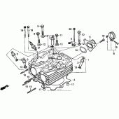 Схема вузла: Головка циліндра для Honda XR250