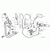 Схема вузла: Switch / cable для Honda GL1500 F6C