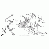 Схема узла: Подставка для Honda FSC600 Silver Wing