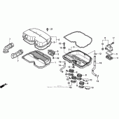Схема узла: Воздушный фильтр для Honda CBR900RR CBR919RR Fireblade