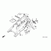 Схема вузла: Заднє крило для Honda CBF250