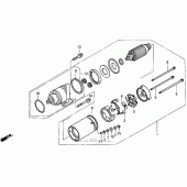 Схема вузла: Стартер електричний для Honda GL1500 Valkyrie