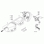 Схема вузла: Сидіння для Honda CBF125