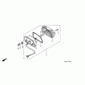 Схема узла: Задний фонарь (Стоп-сигнал) для Honda XL600 Transalp