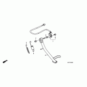 Схема узла: Подставка для Honda XL125 Varadero