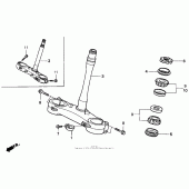Схема узла: Steering stem 90-94 для Honda CR250