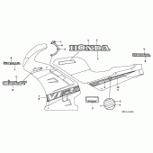 Схема узла: Stripe/mark (4) для Honda VFR750F Interceptor