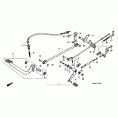Схема вузла: Педаль (Лапка) для Honda VT1100 Shadow Spirit