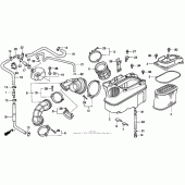 Схема вузла: Vt1100c2air cleaner для Honda VT1100 Shadow ACE