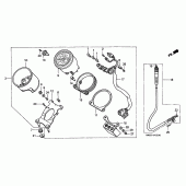 Схема вузла: Панель приладів для Honda VT1100 Shadow ACE