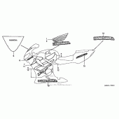 Схема узла: Stripes (`01-`03) для Honda CBR600 CBR600F4i