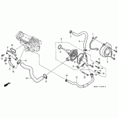 Схема вузла: Водяний насос для Honda CBR900RR CBR919RR Fireblade