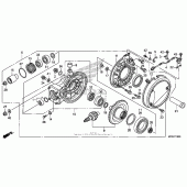 Схема узла: Final driven gear для Honda ST1300 Pan-European