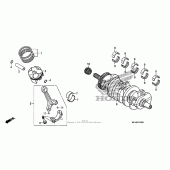 Схема узла: Коленчатый вал & Поршень для Honda CBR600 CBR600RR
