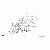 Схема узла: Заднее крыло для Honda NRX1800 Valkyrie Rune