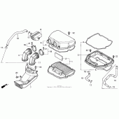 Схема вузла: Повітряний фільтр для Honda CBR600 CBR600F Smokin Joe s Edition