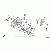 Схема вузла: Ліва кришка картера для Honda CRF450 CRF450X